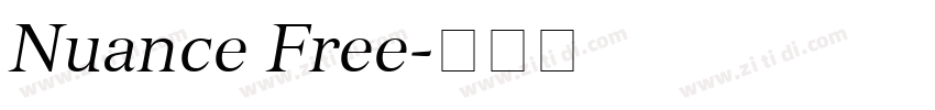 Nuance Free字体转换